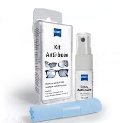 Zeiss Kit Anti-buée Tissu microfibre + Spray 15ml