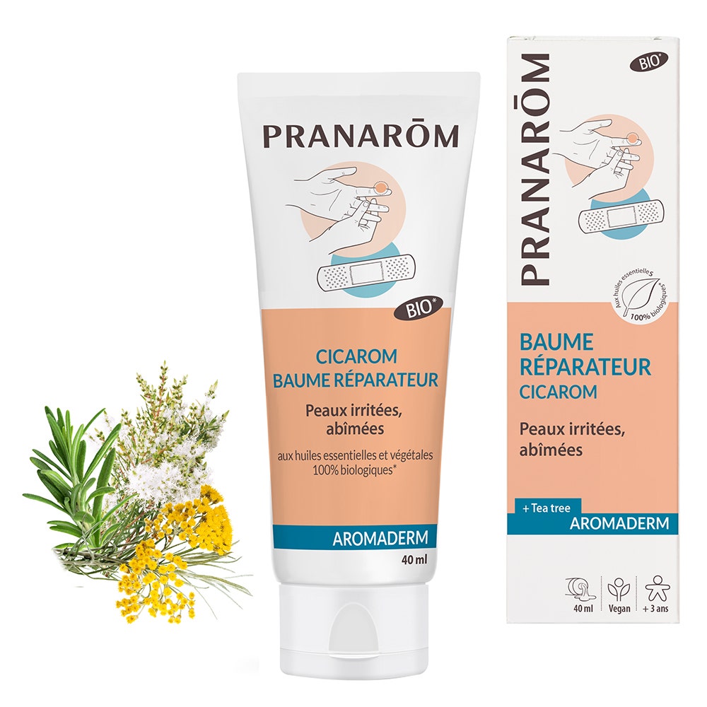 Pranarôm Aromaderm Baume Réparateur Cicarom Bio Eco 40ml