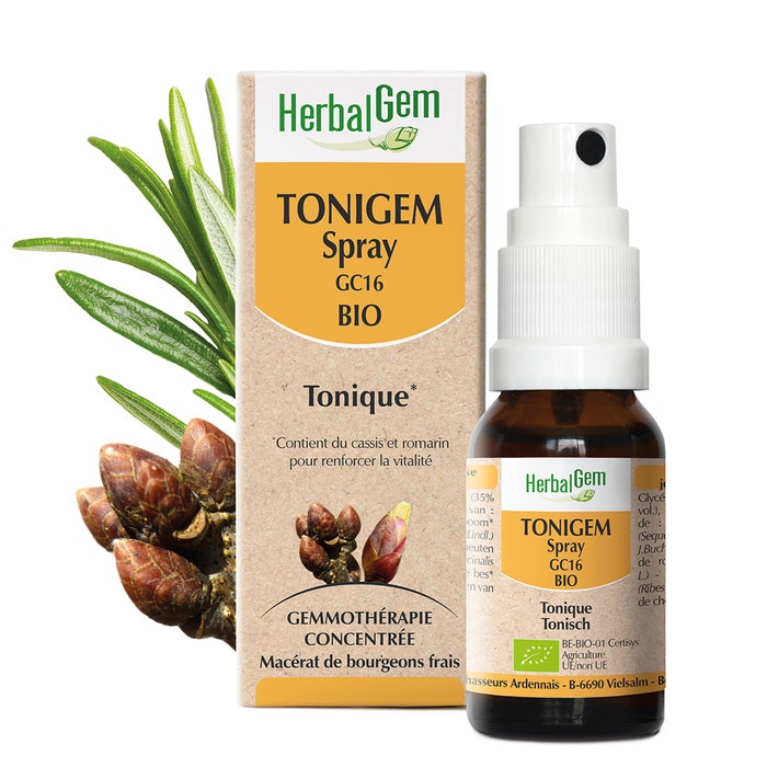 Tonigem Spray GC16 Tonique Bio 15ml Herbalgem