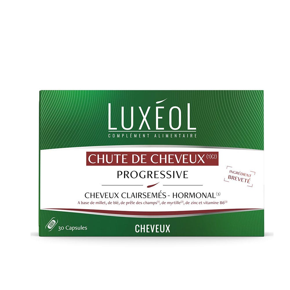 Luxeol Chute De Cheveux progressive 30 Capsules