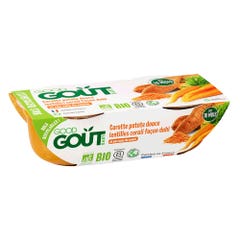 Good Gout Petits Plats Bébé Bio Carotte patate douce lentilles corail façon Dahl Dès 10 mois 2x190g