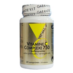 Vitamine C Complexe 750 30 Comprimés Vit'All+