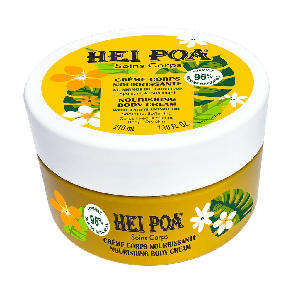 Hei Poa Soins Corps Crème Nourrissante Au Monoï de Tahiti AO 210ml