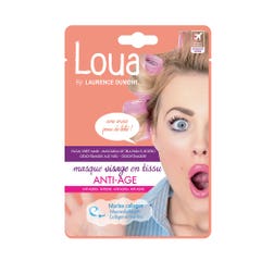 Loua Masque en tissu Visage Anti-Age peaux matures 1 unité