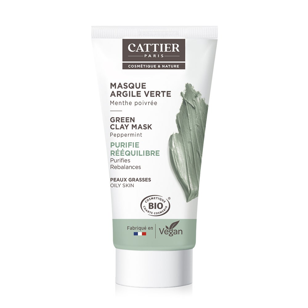 Cattier Mini Masque Argile Verte Bio 30ml