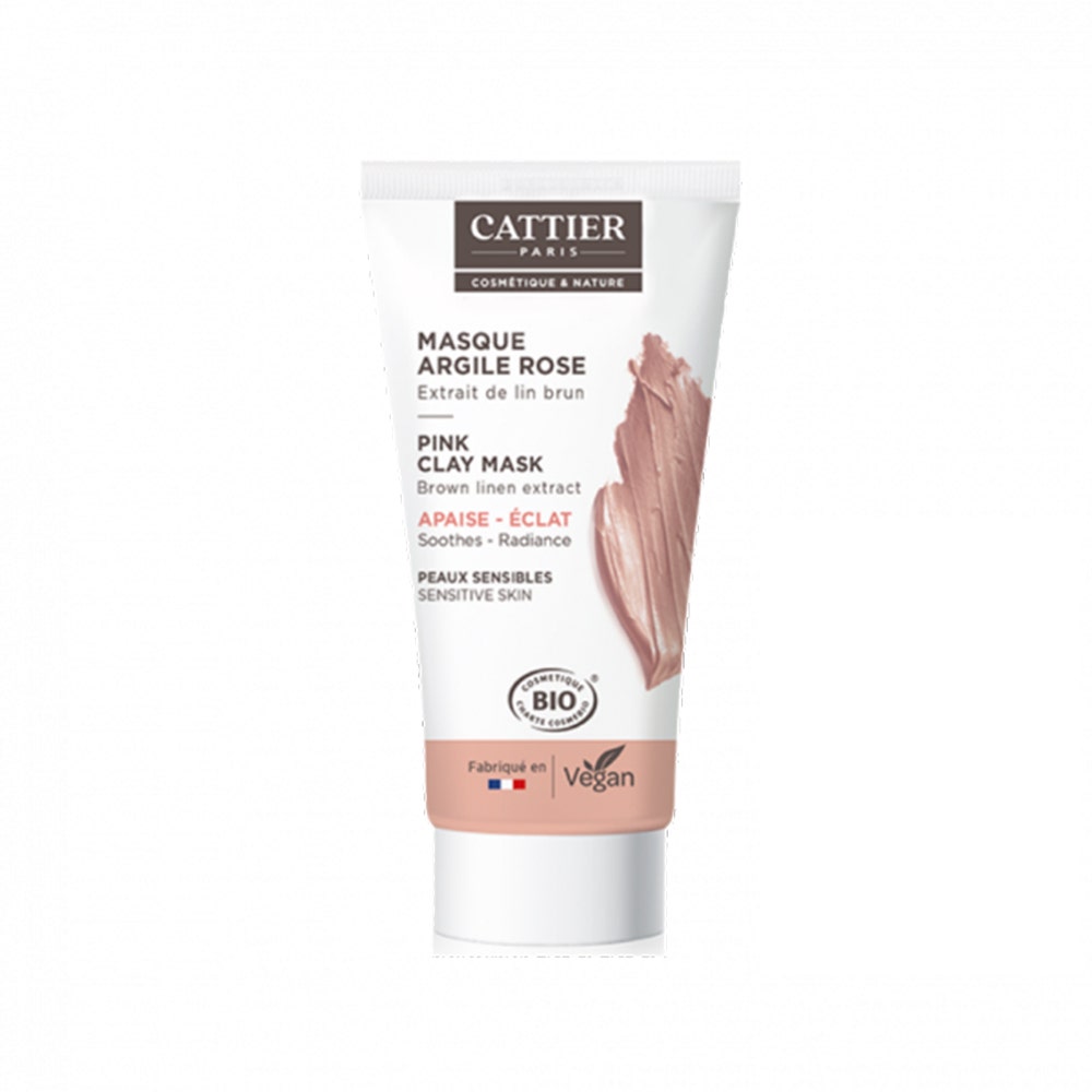 Cattier Mini Masque Argile Rose Bio 30ml