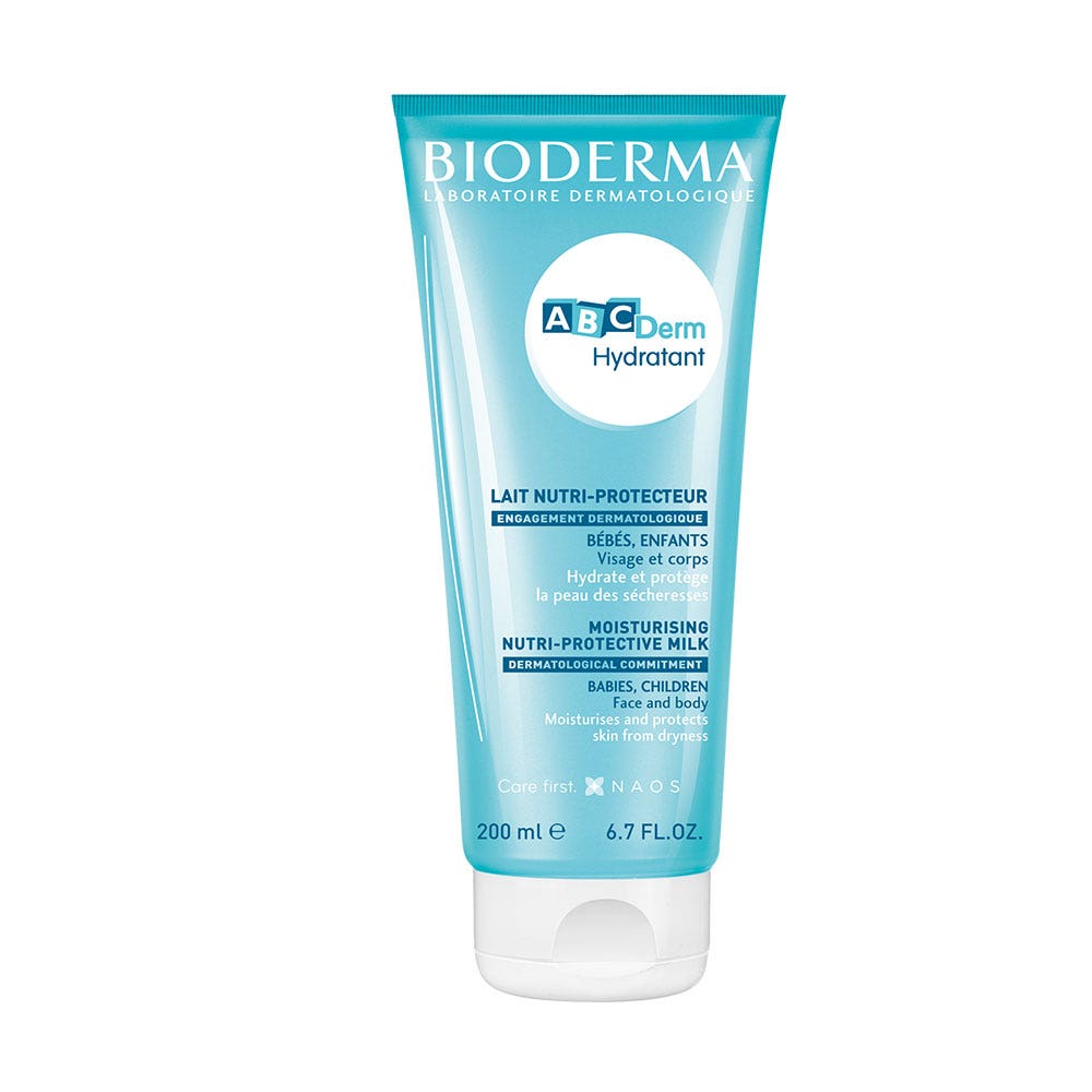Bioderma Abcderm Soin Hydratant Corps et Visage Bonne Tolérance 200ml