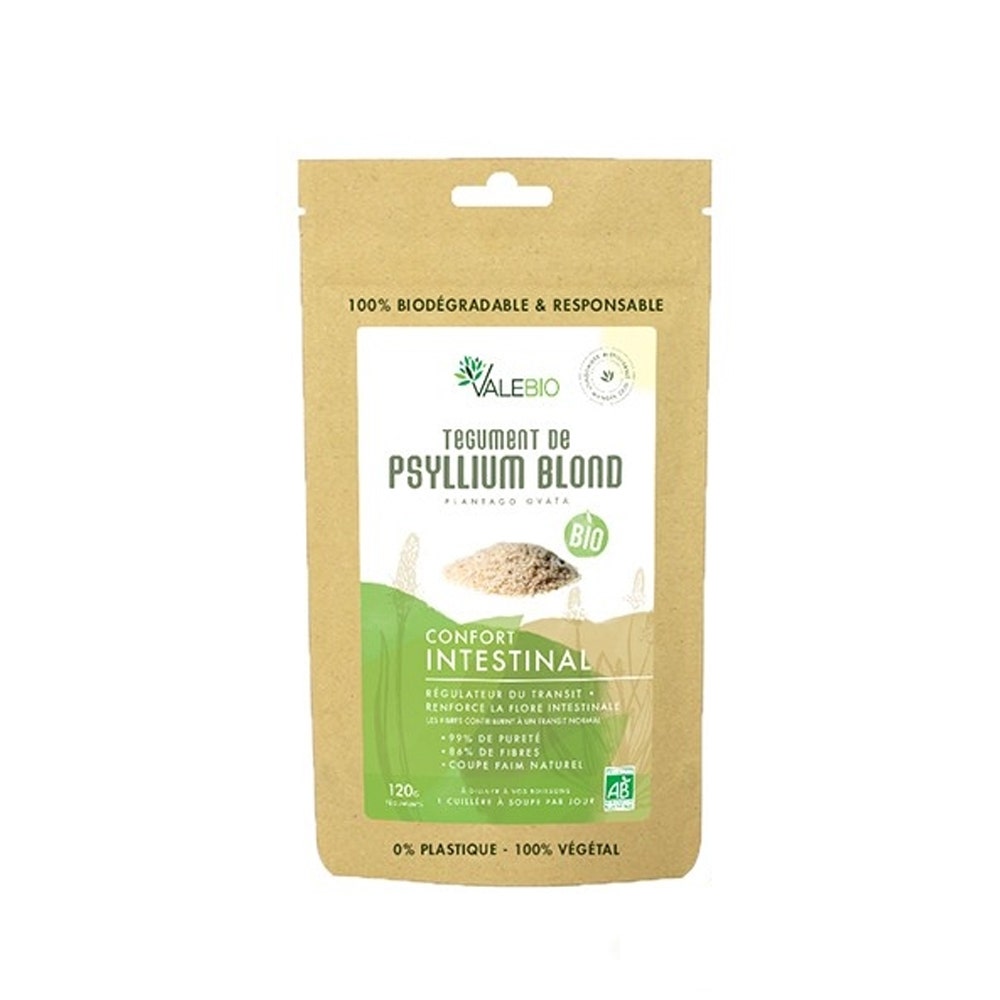 Valebio Tegument De Psyllium Blond Bio 120g