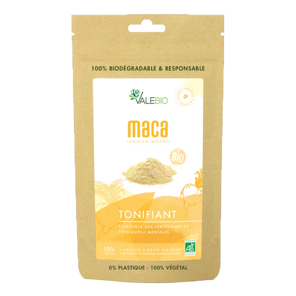 Valebio Maca en Poudre Bio Tonifiant 100g