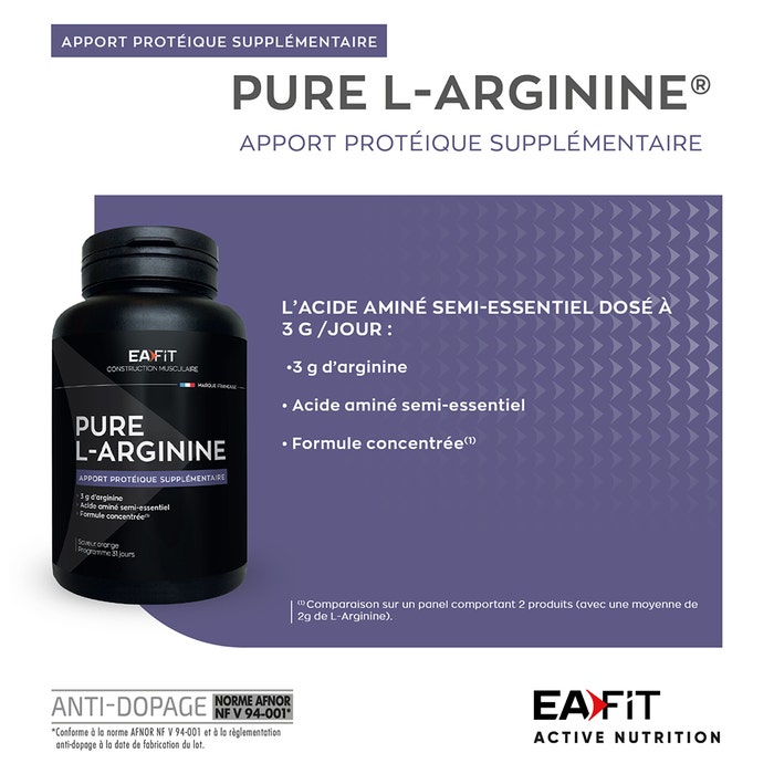 Eafit Pure L-arginine Acide Amine 141g