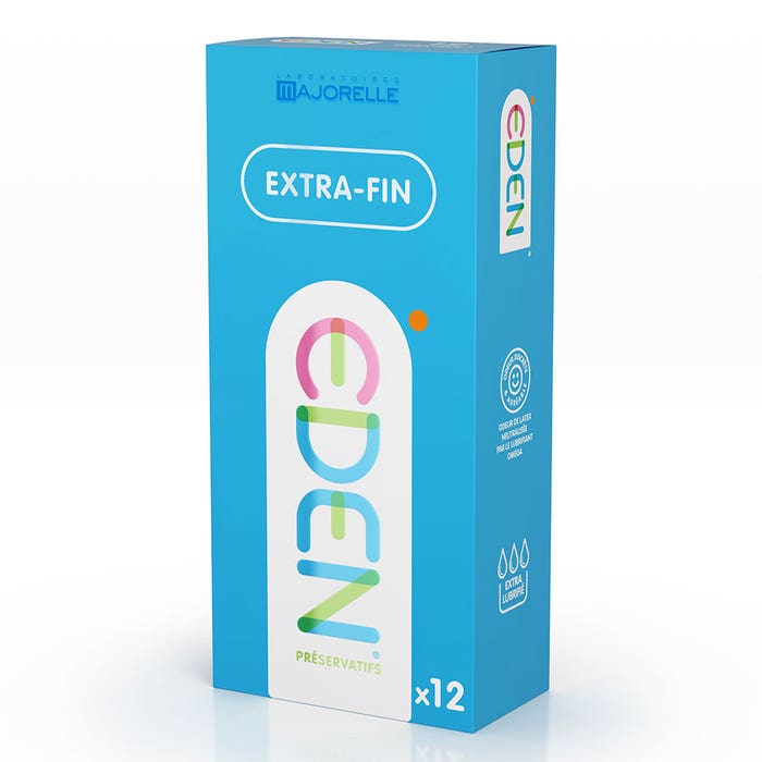 Préservatifs Extra-fin x12 Eden Gen