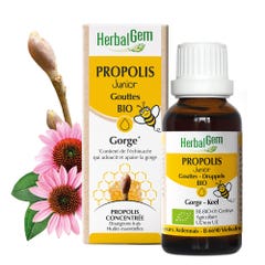 Herbalgem Propolis Junior Bio Gouttes Gorge 15ml