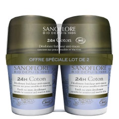 Sanoflore Deodorants Deodorant 24h Coton Bio 2x50 ml