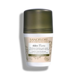 Sanoflore Deodorants Roll-on Flora efficacité 48h certifié Bio 50 ml