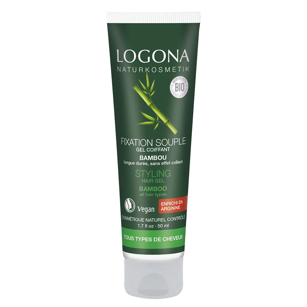 Logona Gel coiffant fixation souple bambou 50ml