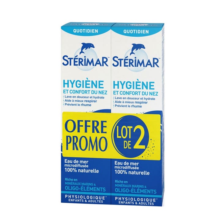 Spray Hygiène et Confort du Nez 2x100ml Sterimar