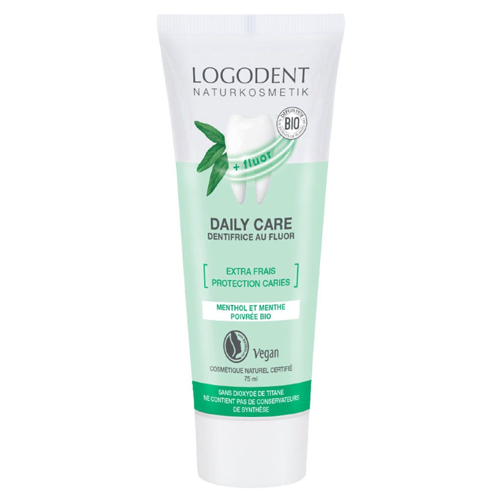 Logona Dentifrice Daily Care extra frais au fluor 75ml