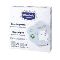 Mustela Eco-lingettes réutilisables et lavables x6