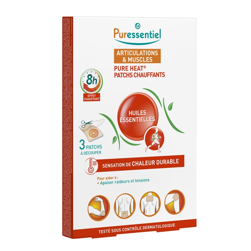 Puressentiel Articulations Et Muscles Pure Heat Effet 8h 3 Patchs Chauds
