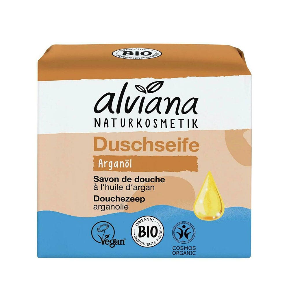 Alviana Savon de douche à l'huile d'argan Bio 100g