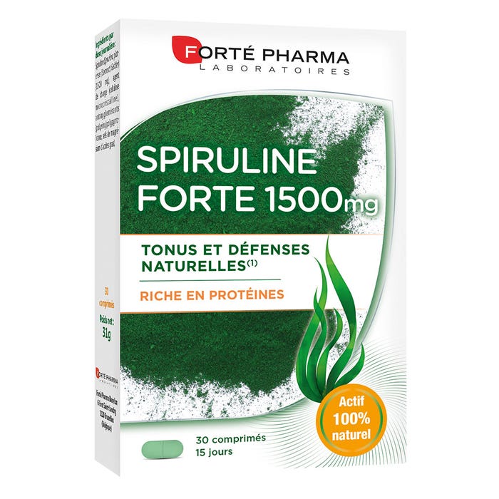 Spiruline 1500 30 comprimés Forté Pharma