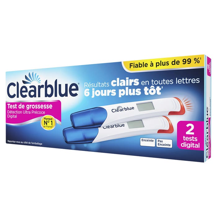 Clearblue Tests de grossesse ultra précoce x2