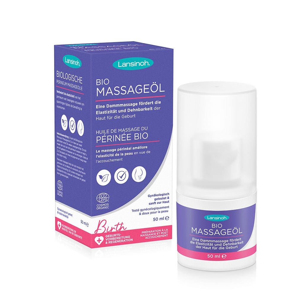 Lansinoh Huile de massage du Périnée BIO 50ml