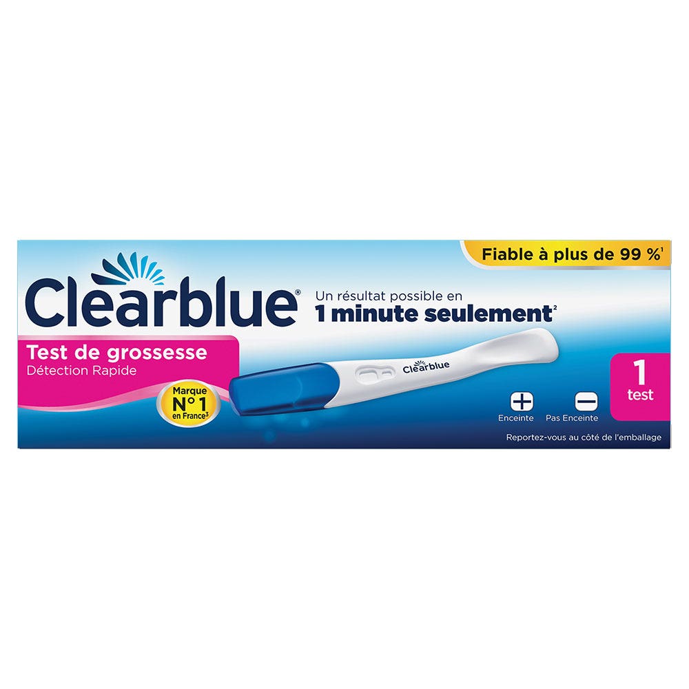 Clearblue Test De Grossesse Détection rapide 1 Test