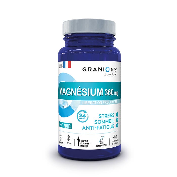 Granions Magnésium Stress Sommeil Fatigue 60 comprimés