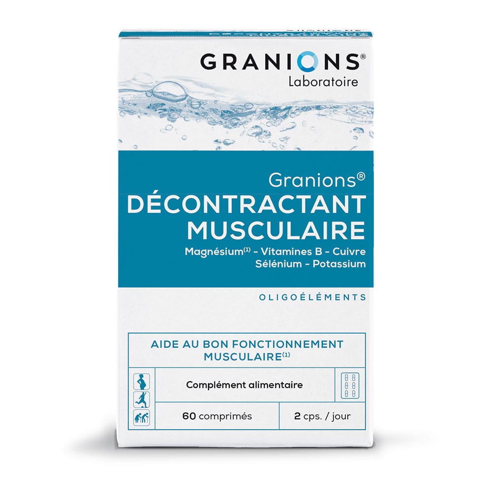 Granions Decontractant Musculaire 60 Comprimes