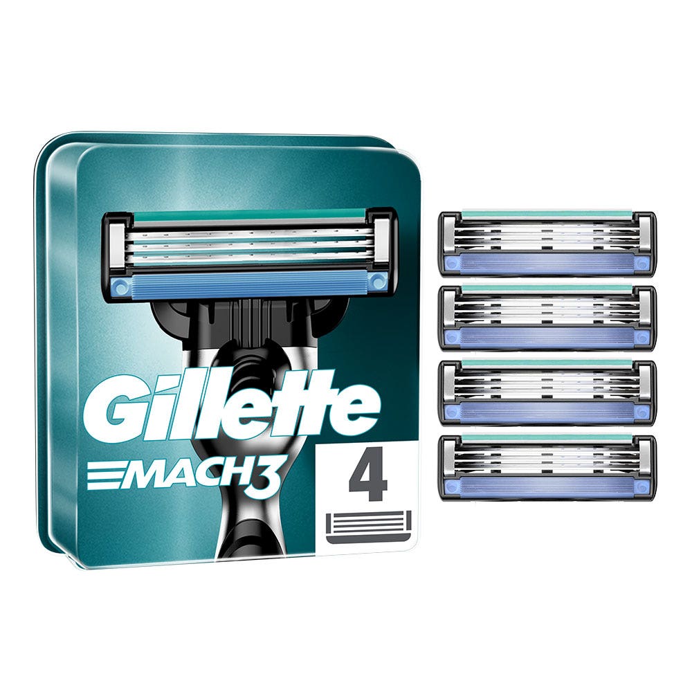 Gillette Recharges Mach3 x4