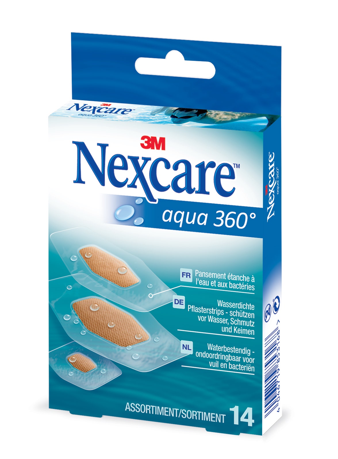 Nexcare Aqua 360° Pansements X14 X14
