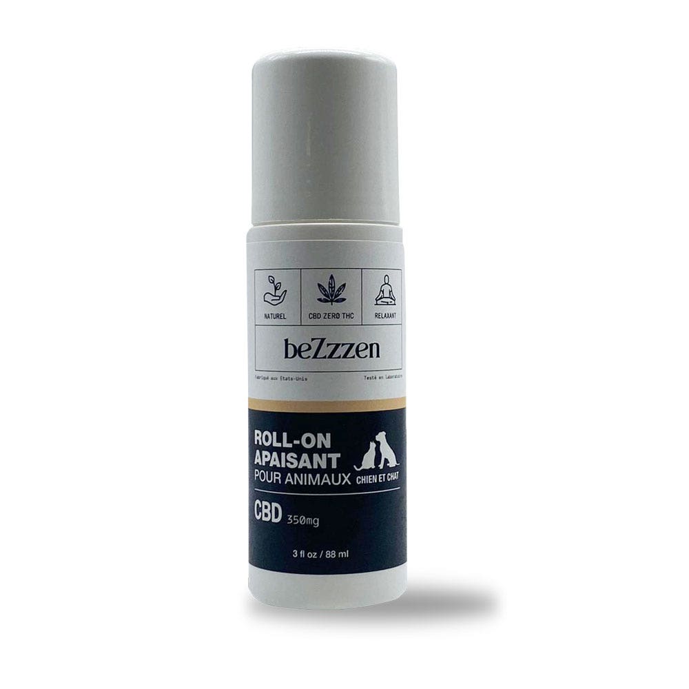 Bezzzen Roll-on apaisant pour animaux CBD 350mg Chien et chat 88ml