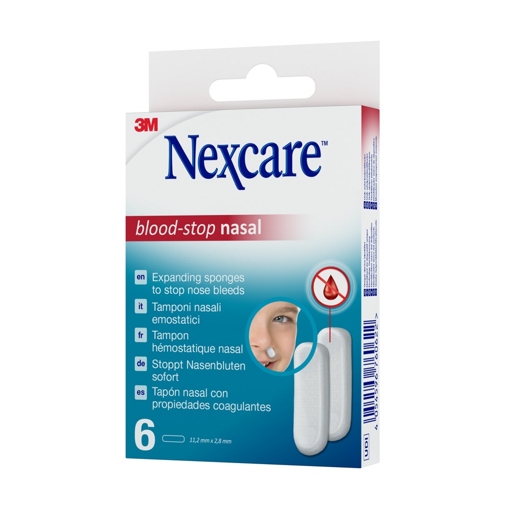 Nexcare Blood-stop Nasal Tampons Hemostatiques X6 Nexcare x6