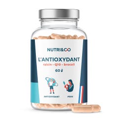 NUTRI&CO L'Antioxydant Coenzyme Q10 Raisin Brocoli Peau 60 gélules