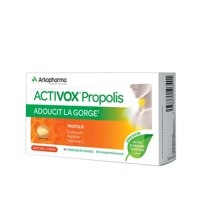 Arkopharma Activox Propolis Miel et citron 20 comprimés à sucer