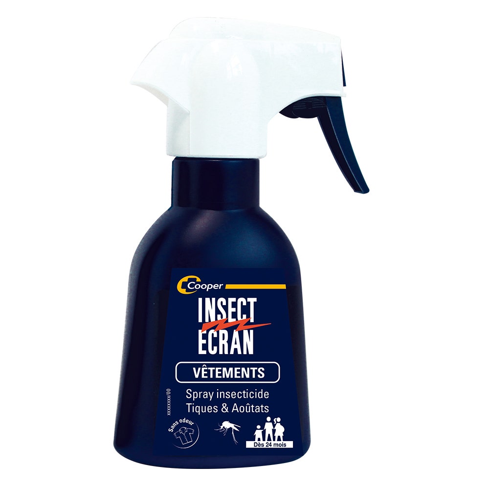 Insect Ecran Vêtements Spray Insecticide Tiques Et Aoutats 200ml