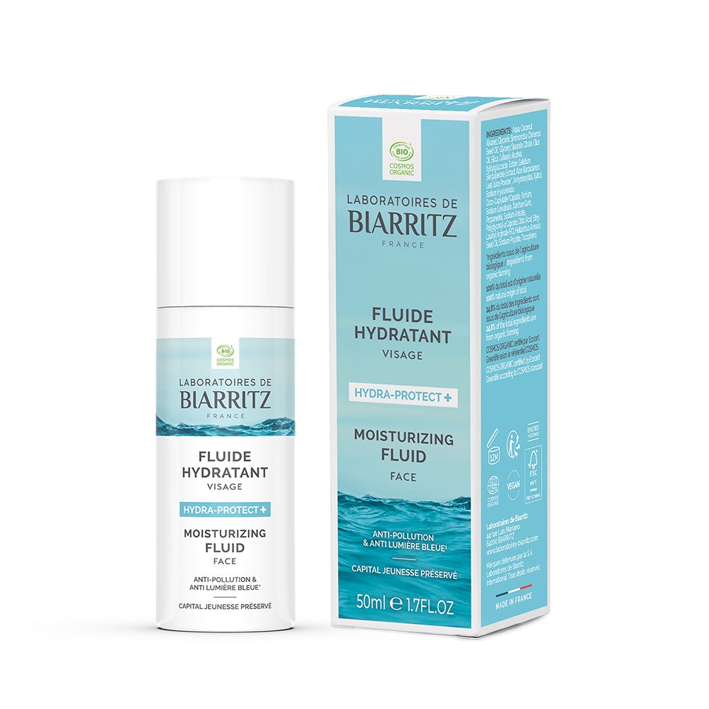 Laboratoires De Biarritz Hydra-Protect + Fluide Hydratant Visage Bio 50ml