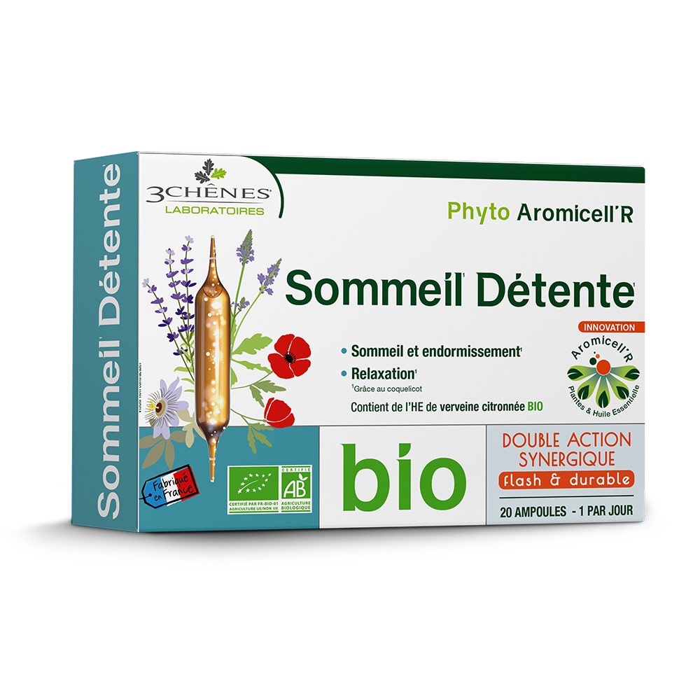 3 Chênes Ampoules Sommeil Détente x20