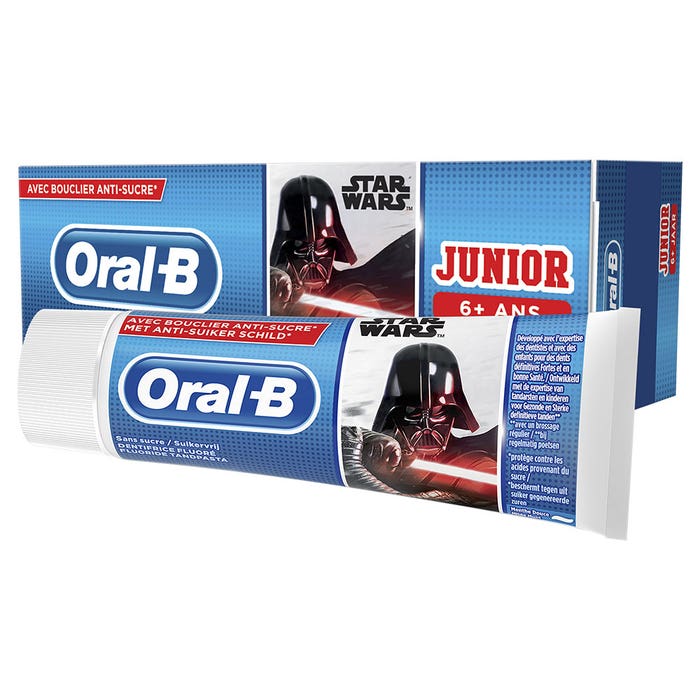 Oral B Dentifrice Junior 6 Ans Et Plus Star Wars Menthe 75ml Oral-B