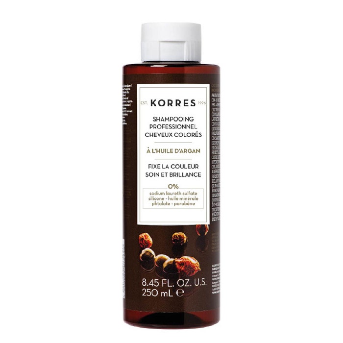 Shampooing Professionnel Post-Coloration huile d'Argan (cheveux colorés) 250ml Argan Korres