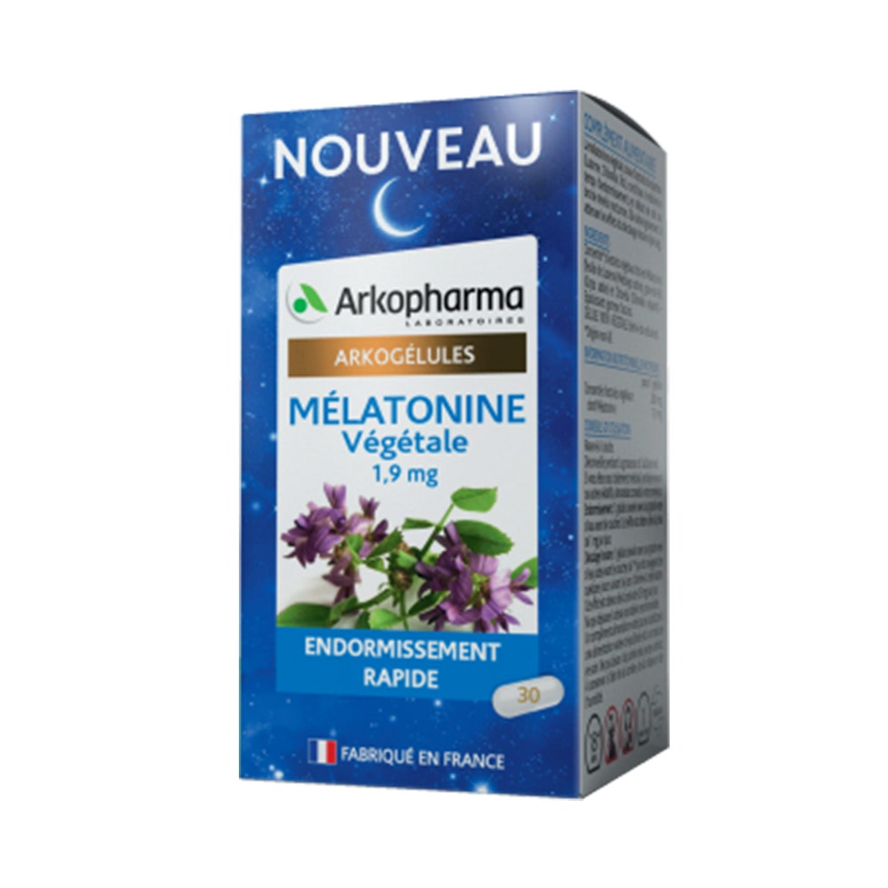Arkopharma Arkogélules Mélatonine végétale 1,9mg 30 gélules