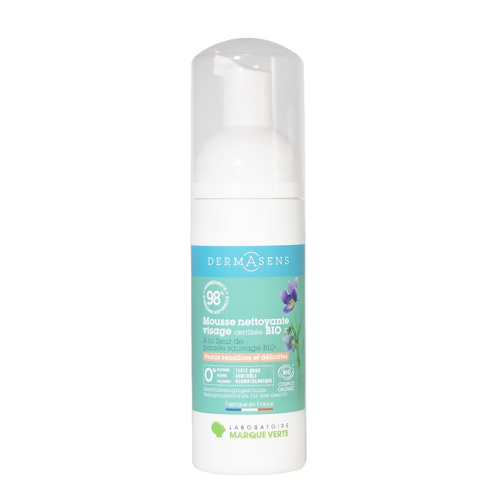 Dermasens Mousse nettoyante visage bio 150ml
