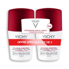 Vichy Déodorant Détranspirant anti-odeur 96h 2x50ml