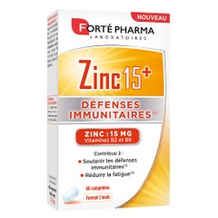 Forté Pharma Zinc 15+ 60 comprimés