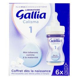 Gallia Mini Biberons Lait Liquide 0 A 6 Mois Calisma 1 6x70ml - Easypara