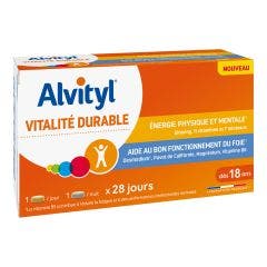 Vitalité durable - Energie physique et mentale x28 comprimés Alvityl