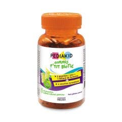 Gommes P'tit Biotic Gout Pomme 60 gommes Pediakid
