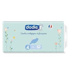 Couches écologiques et françaises x48 Taille 4 Dodie