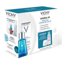Coffret Mineral 89 Probiotic Fractions Mineral 89 Protocole Hydratation et Eclat Vichy